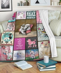 Poodle Lover Quilt Blanket, Christmas Special