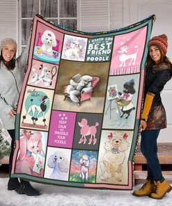 Poodle Lover Quilt Blanket, Christmas Special