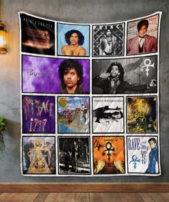 Prince Album Covers Quilt Blanket