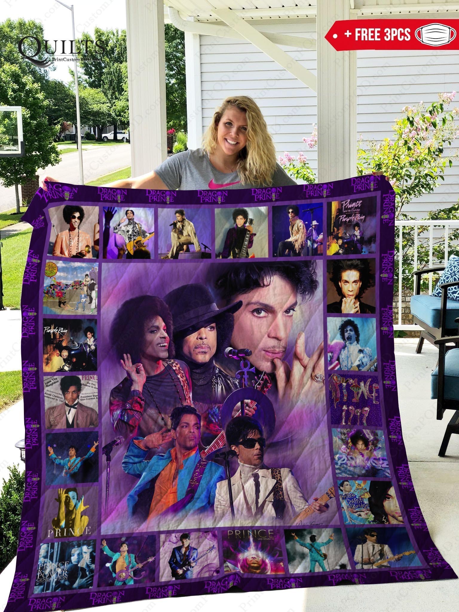 Prince Purple Rain Rogers Nelson Blanket