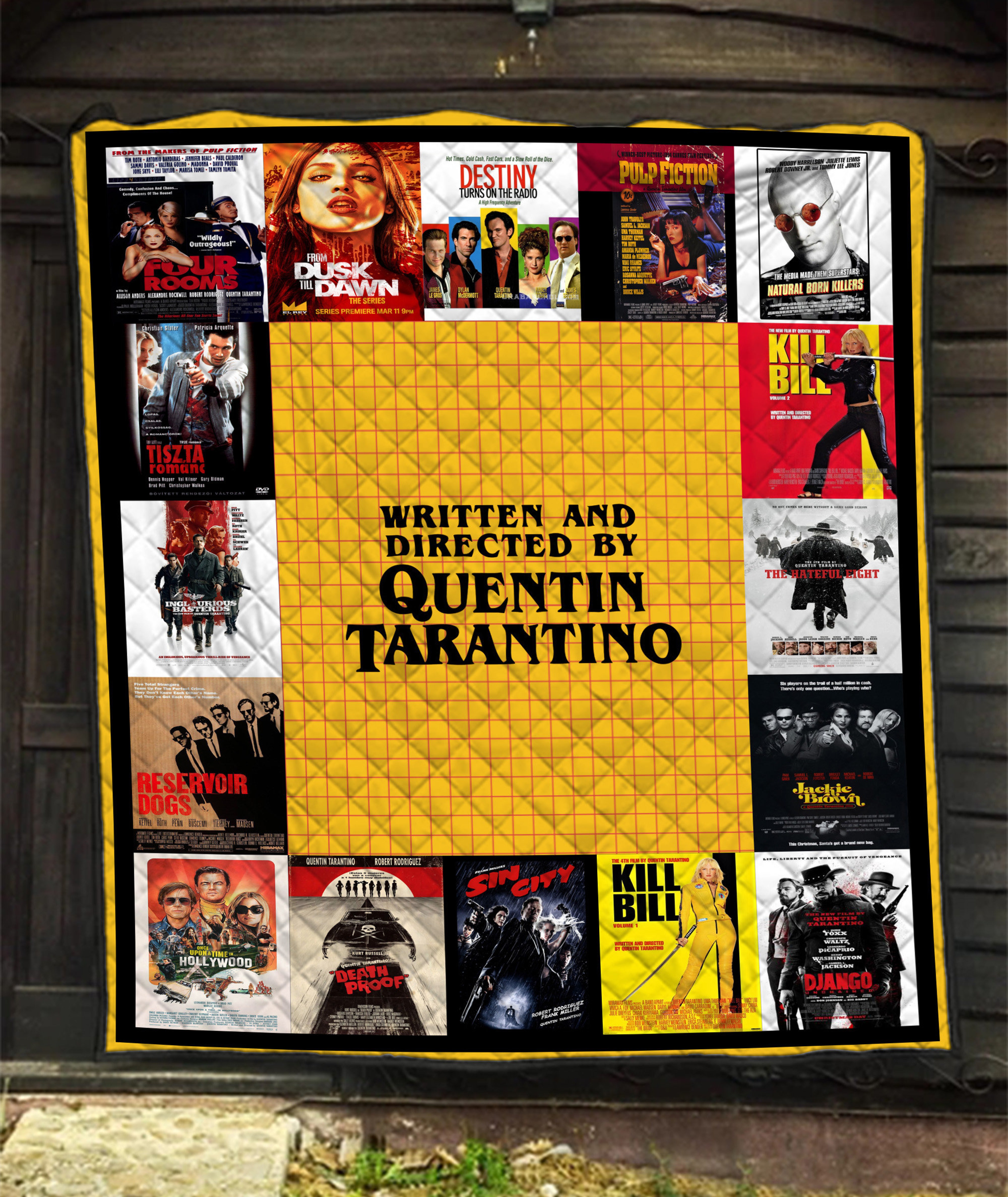 Quentin Tarantino Movies Quilt Blanket - Gift For Quentin Tarantino Fans