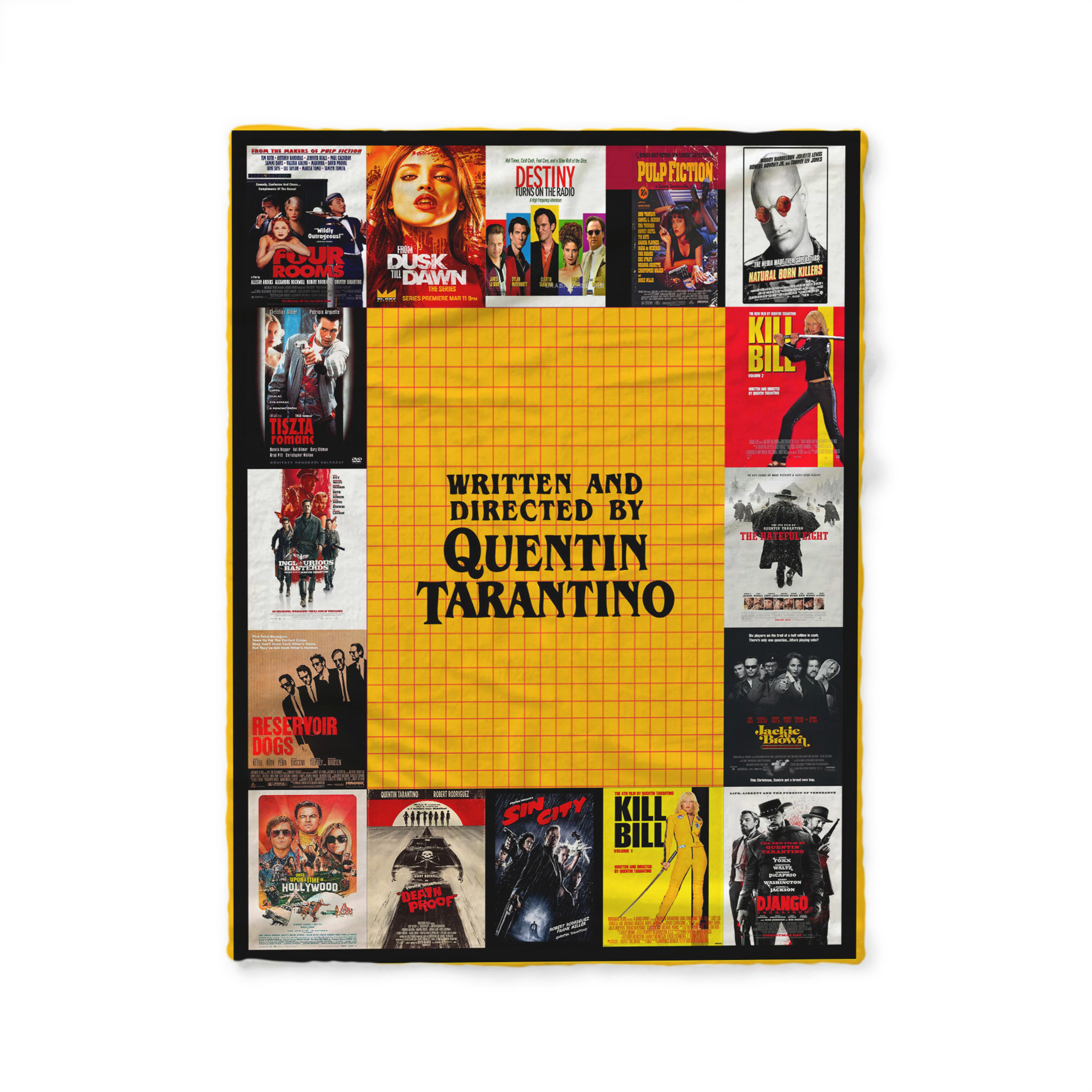 Quentin Tarantino Movies Quilt Blanket - Gift For Quentin Tarantino Fans