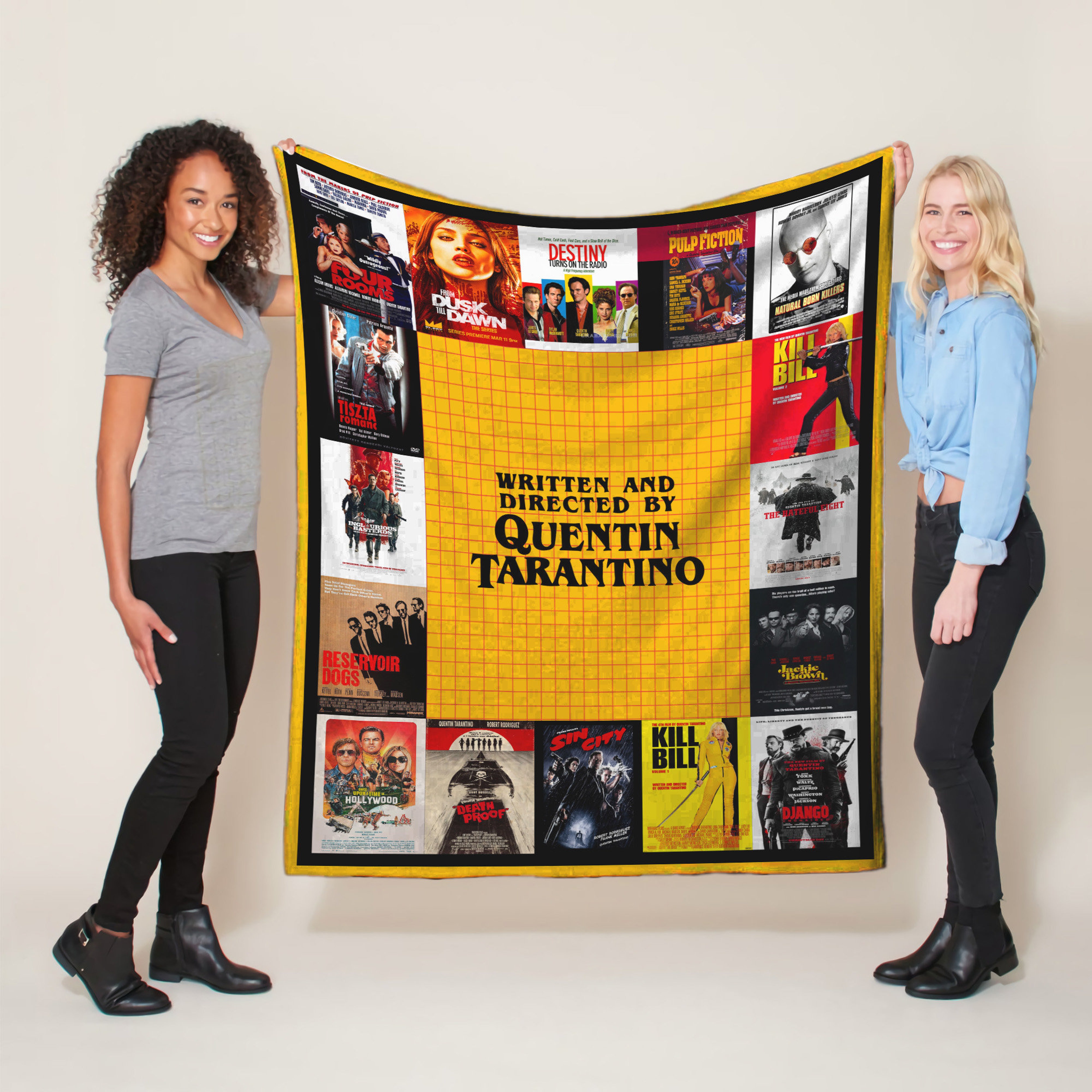 Quentin Tarantino Movies Quilt Blanket - Gift For Quentin Tarantino Fans