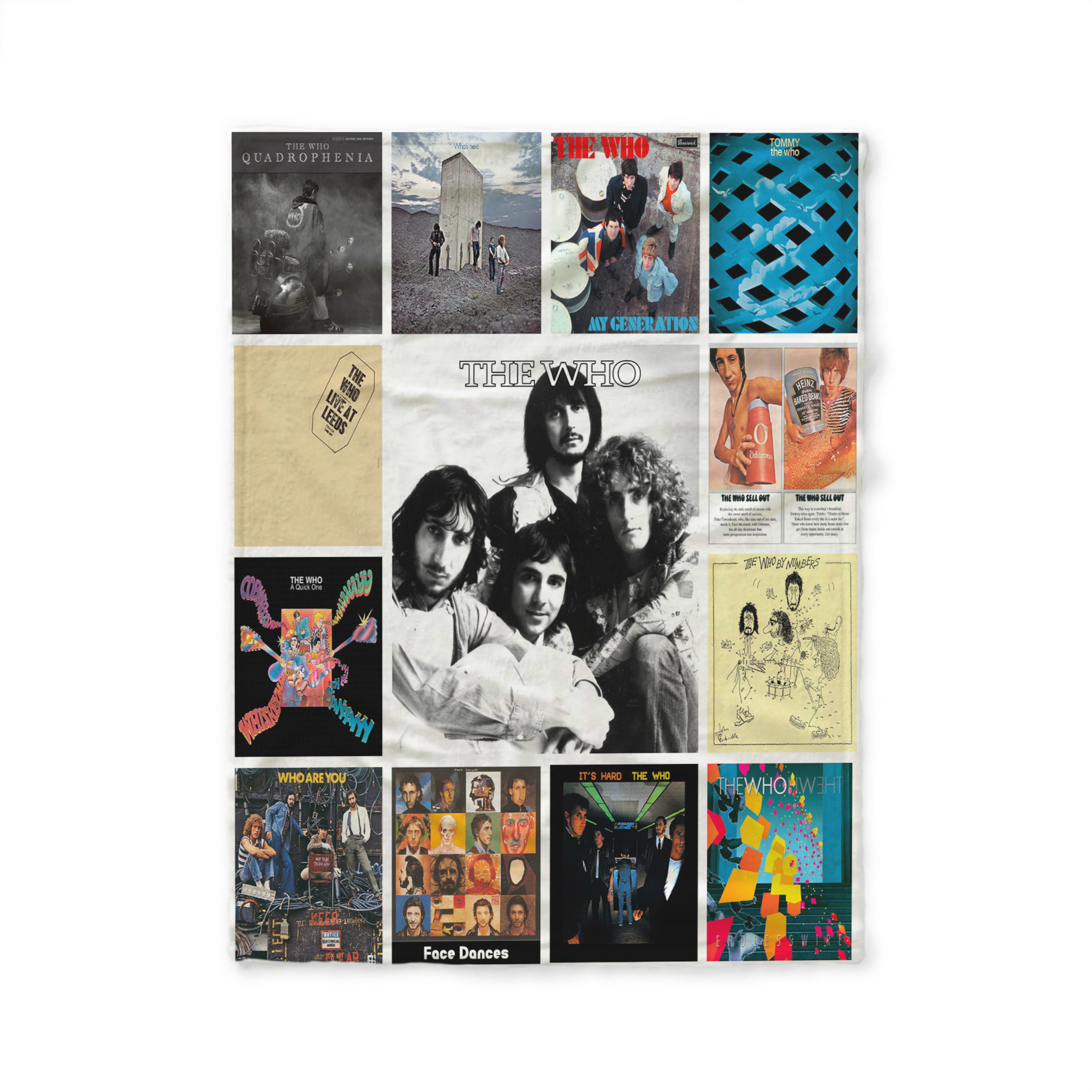 Quilt Blanket for The Who Fans - Personalize Your Home Decor Gift