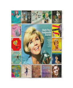 Quilt Blanket with Doris Day Albums - RIP Doris Day Thank You For The Memories
