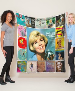 Quilt Blanket with Doris Day Albums - RIP Doris Day Thank You For The Memories