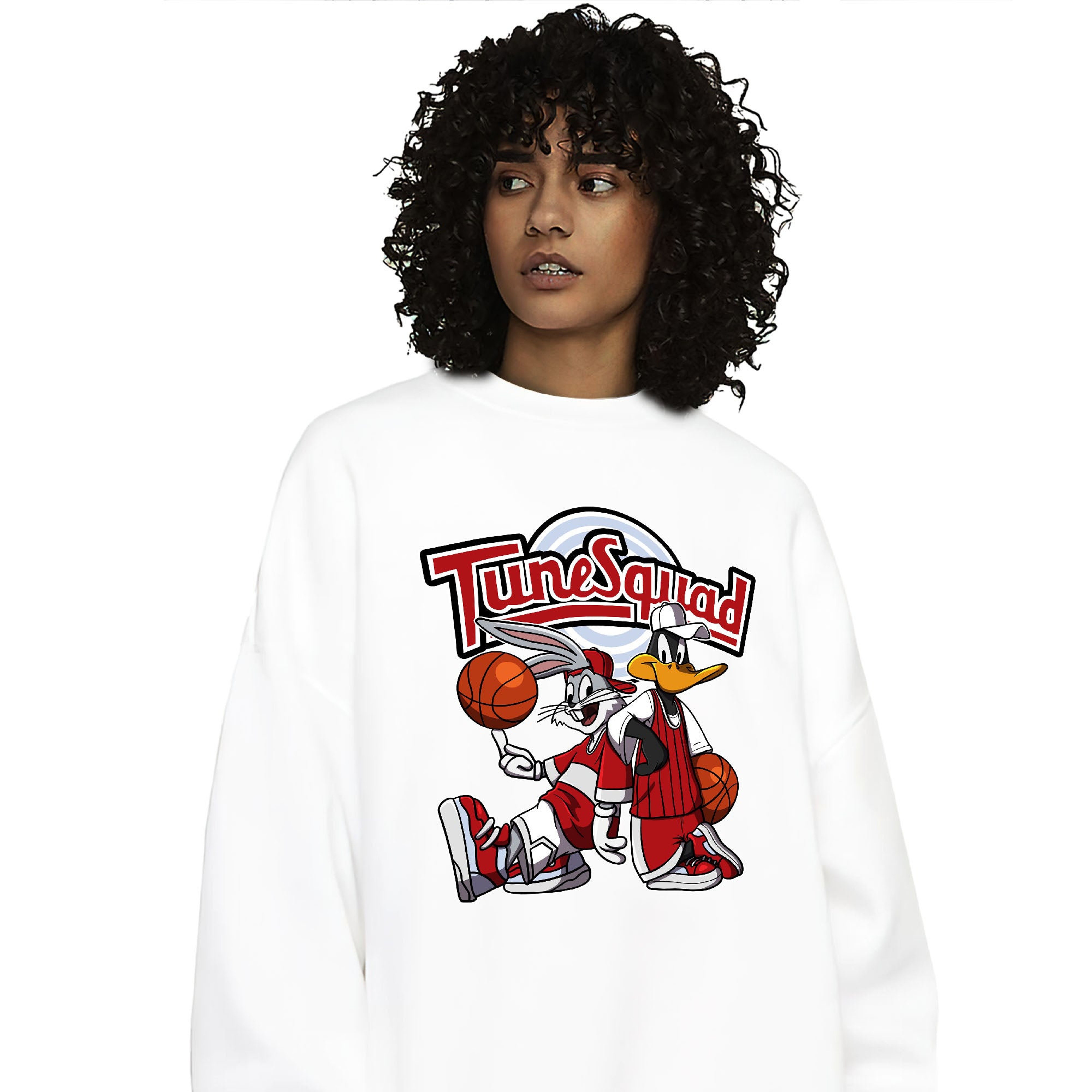 Rabbit And Duck Squad Unisex Sweatshirt Match 11s Cherry