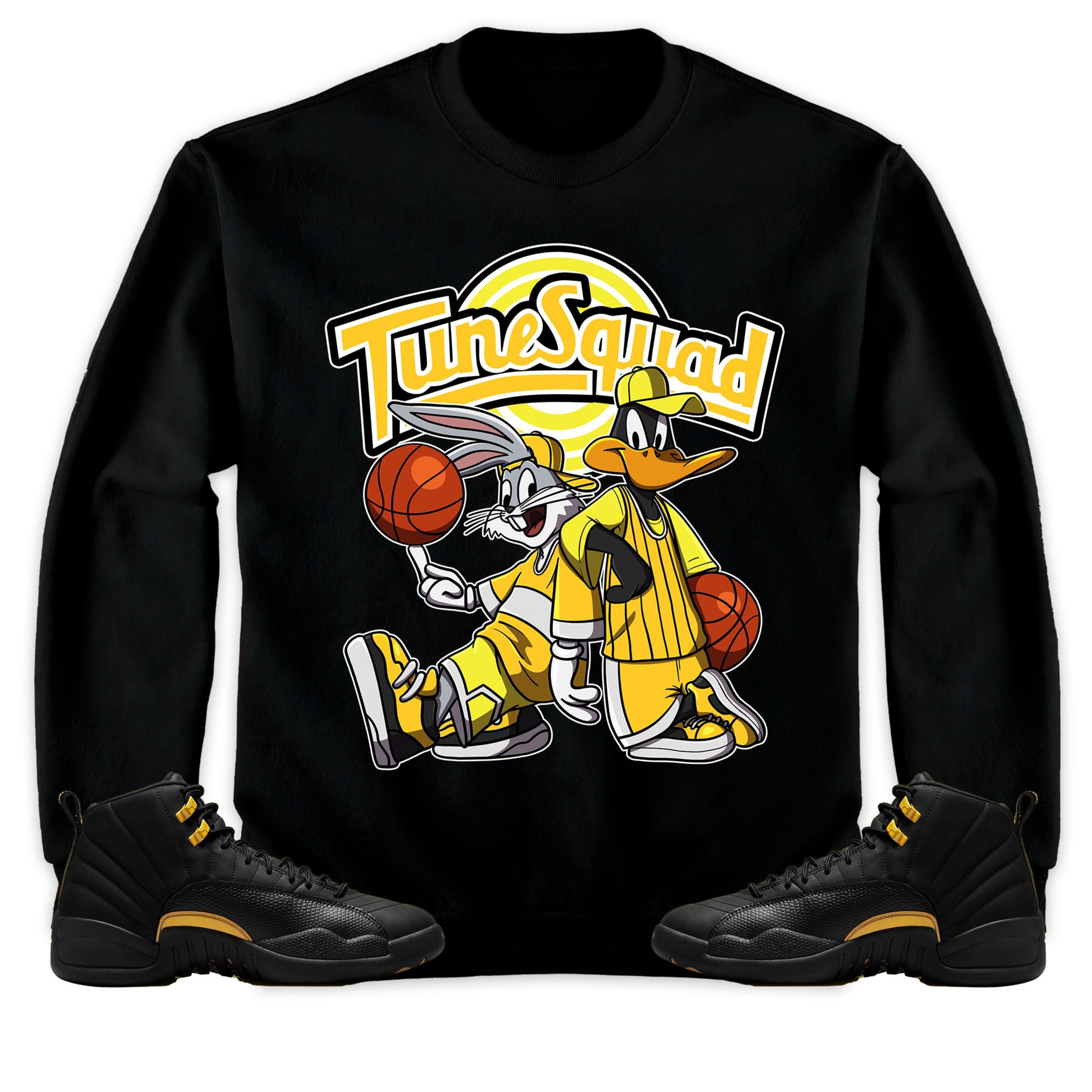 Rabbit And Duck Squad Unisex Sweatshirt Match 12s Black Taxi