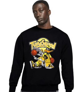 Rabbit And Duck Squad Unisex Sweatshirt Match 12s Black Taxi