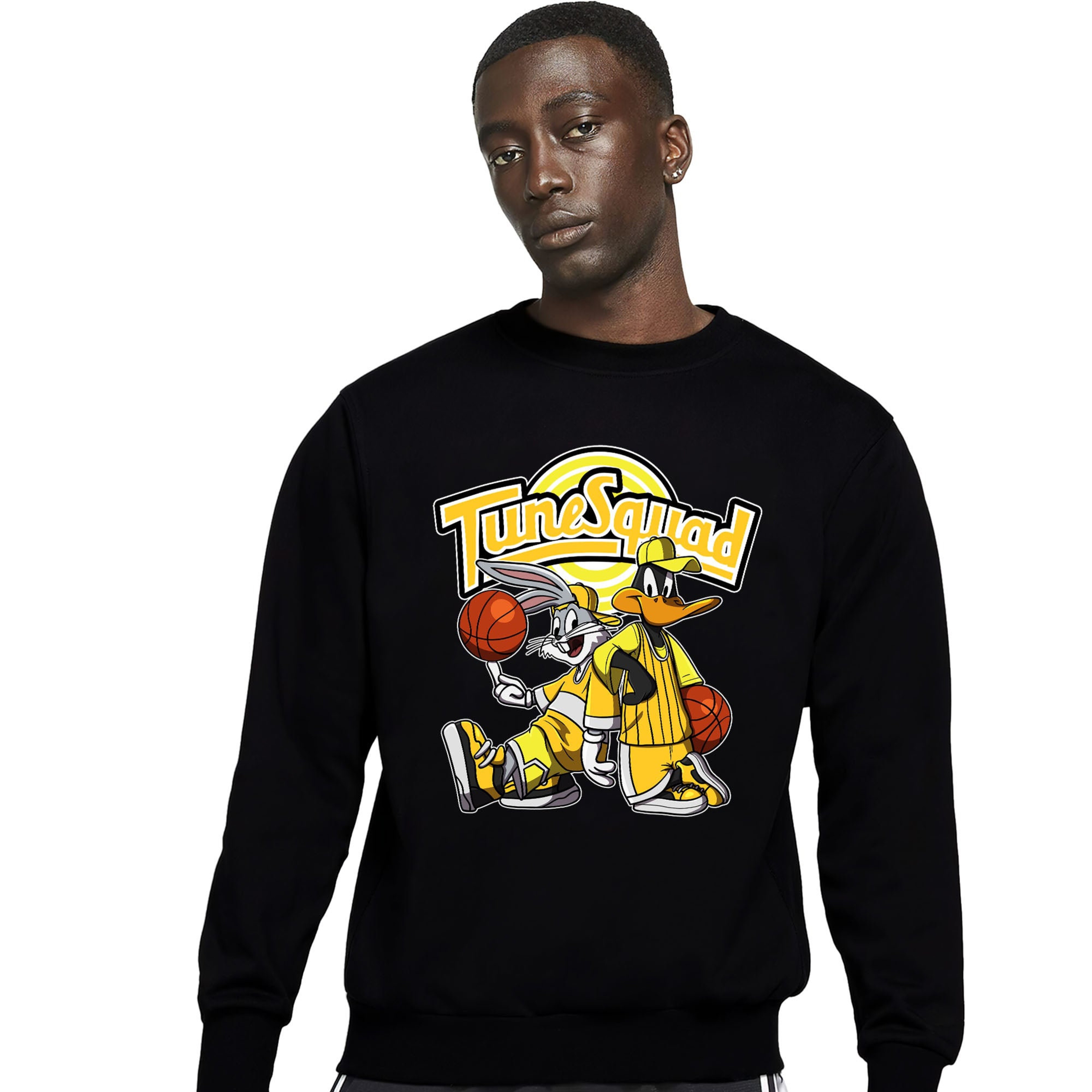 Rabbit And Duck Squad Unisex Sweatshirt Match 12s Black Taxi