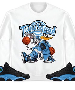 Rabbit And Duck Squad Unisex Sweatshirt Match 13s Black University Blue