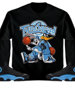Rabbit And Duck Squad Unisex Sweatshirt Match 13s Black University Blue