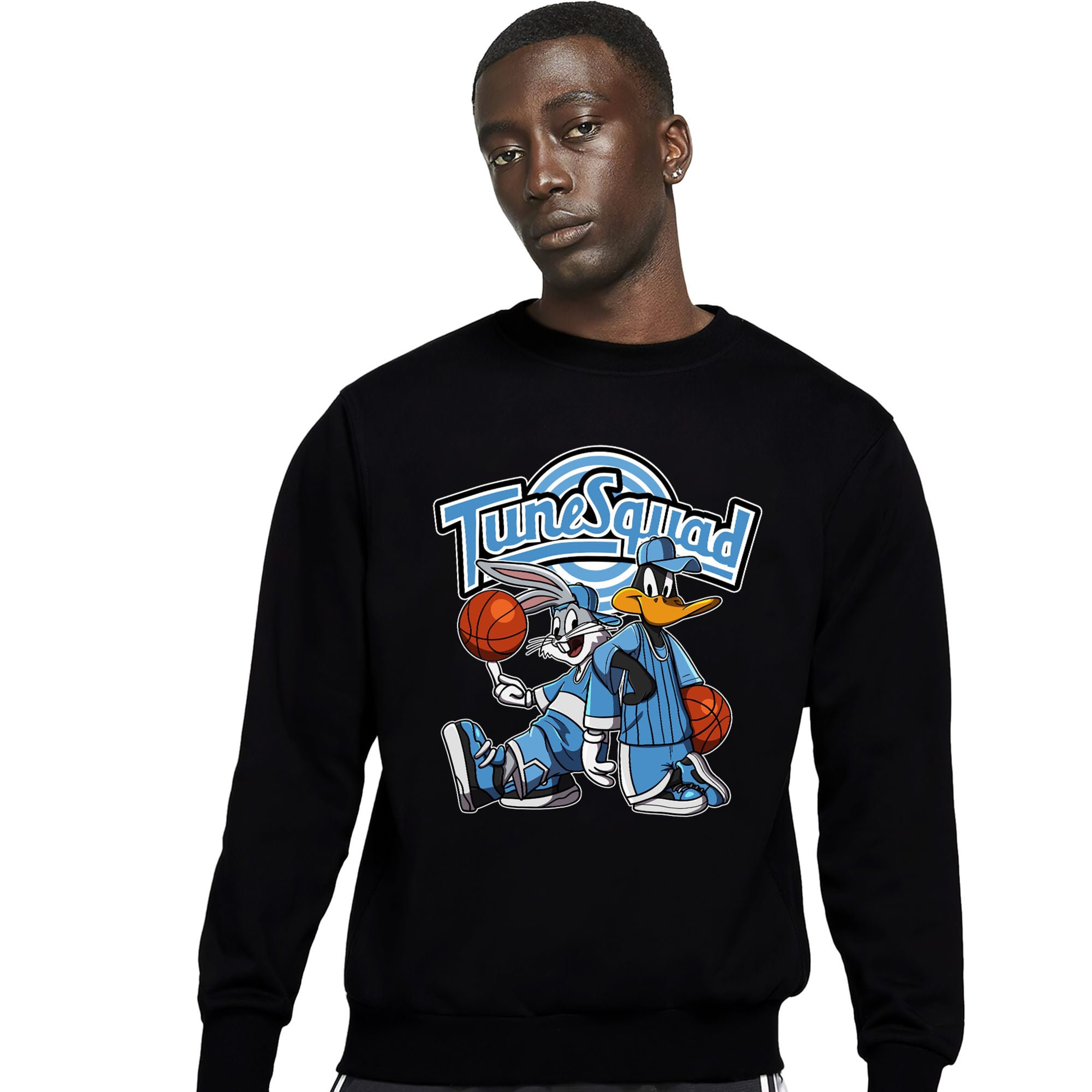 Rabbit And Duck Squad Unisex Sweatshirt Match 13s Black University Blue