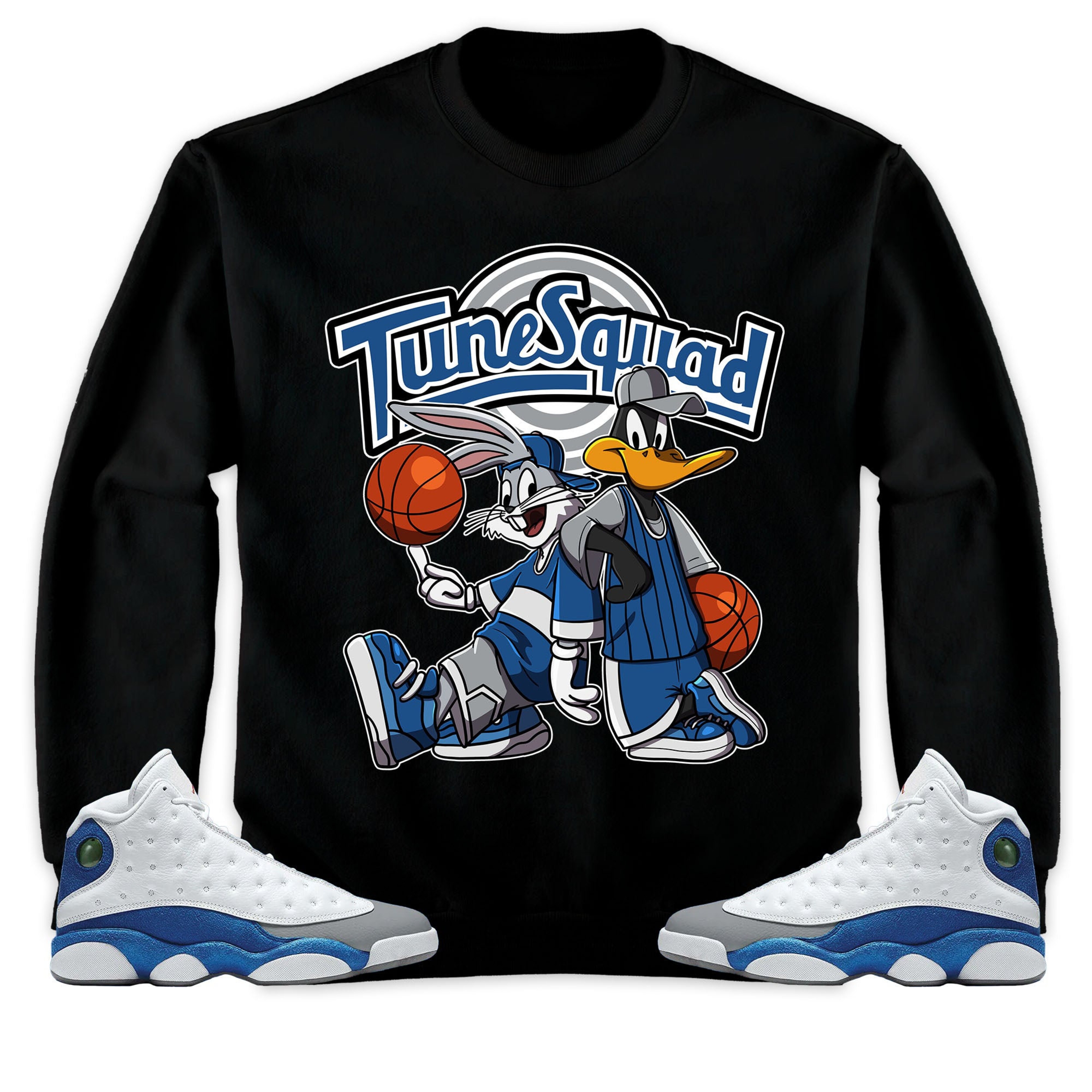 Rabbit And Duck Squad Unisex Sweatshirt Match 13s Retro French Blue