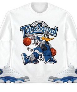 Rabbit And Duck Squad Unisex Sweatshirt Match 13s Retro French Blue