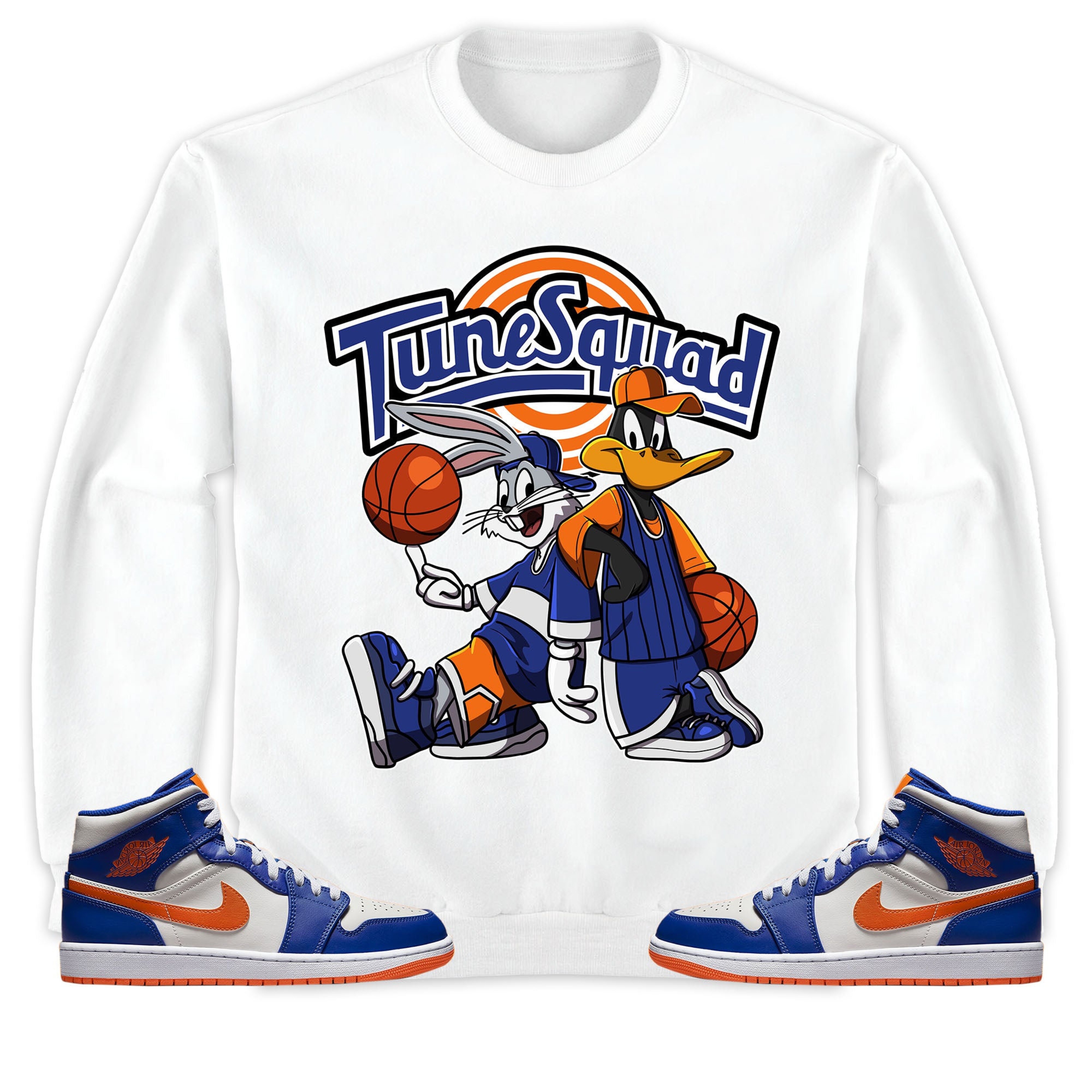 Rabbit And Duck Squad Unisex Sweatshirt Match 1s Mid Wheaties Knick