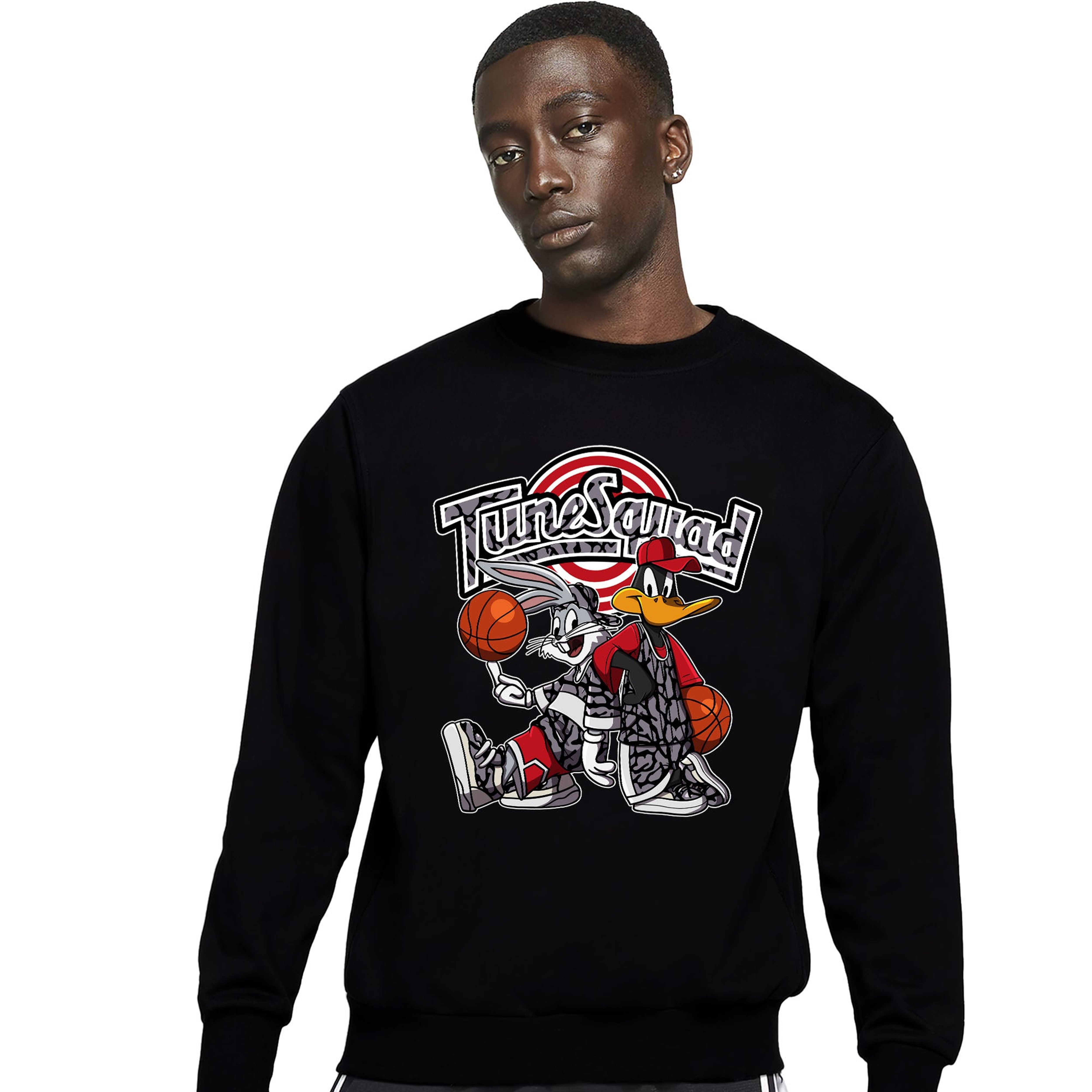 Rabbit And Duck Squad Unisex Sweatshirt Match 3s White Cement Reimagined