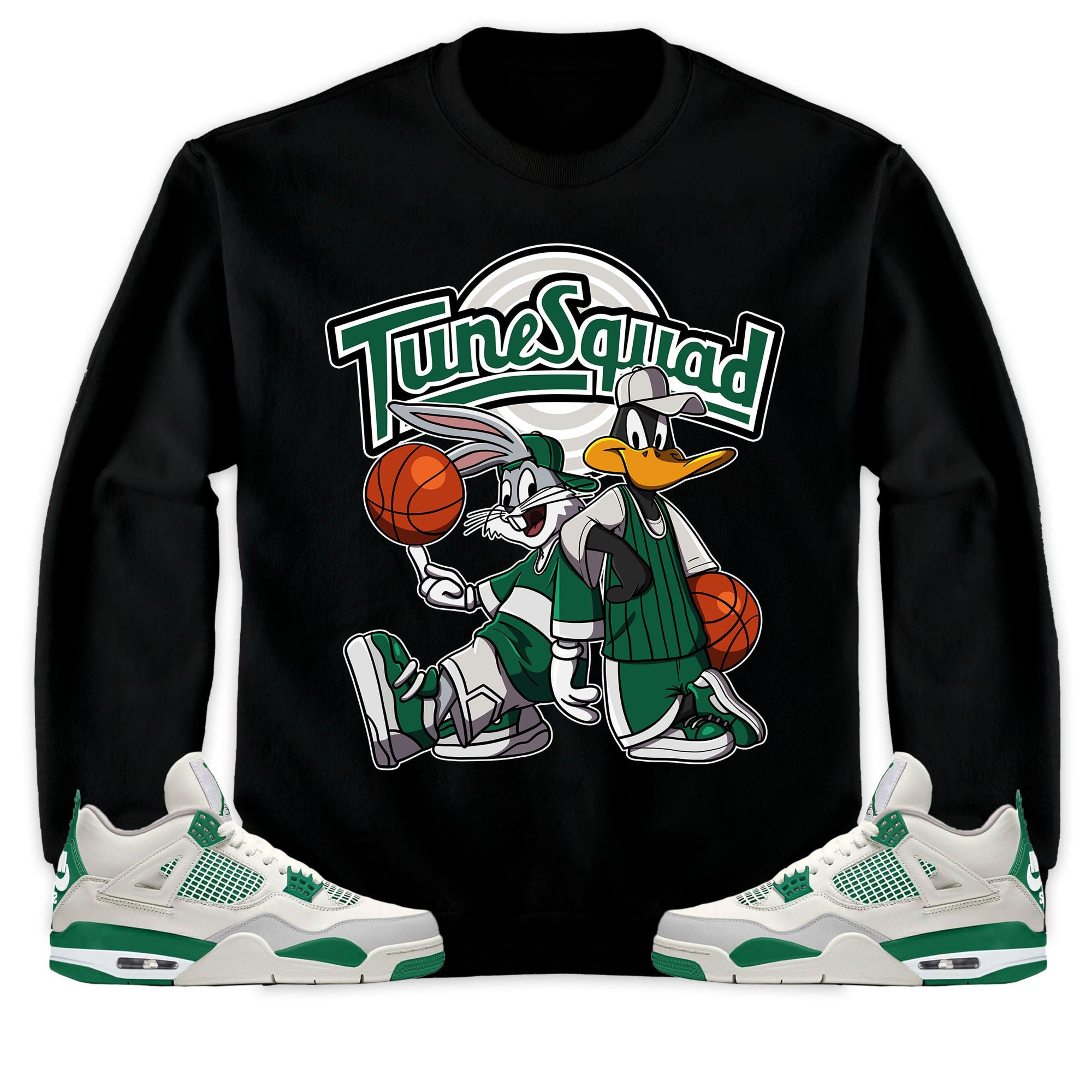 Rabbit And Duck Squad Unisex Sweatshirt Match 4s SB Pine Green