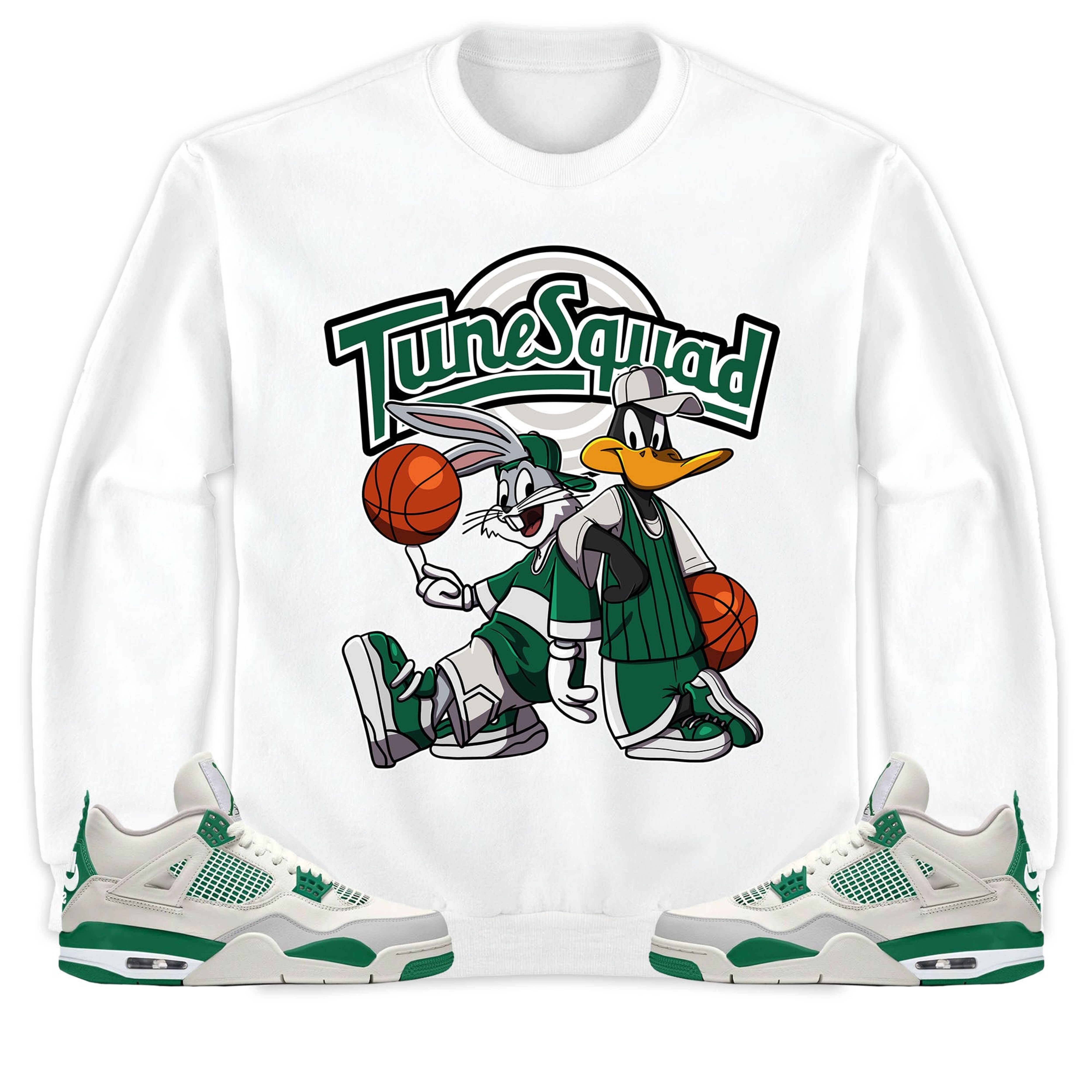 Rabbit And Duck Squad Unisex Sweatshirt Match 4s SB Pine Green