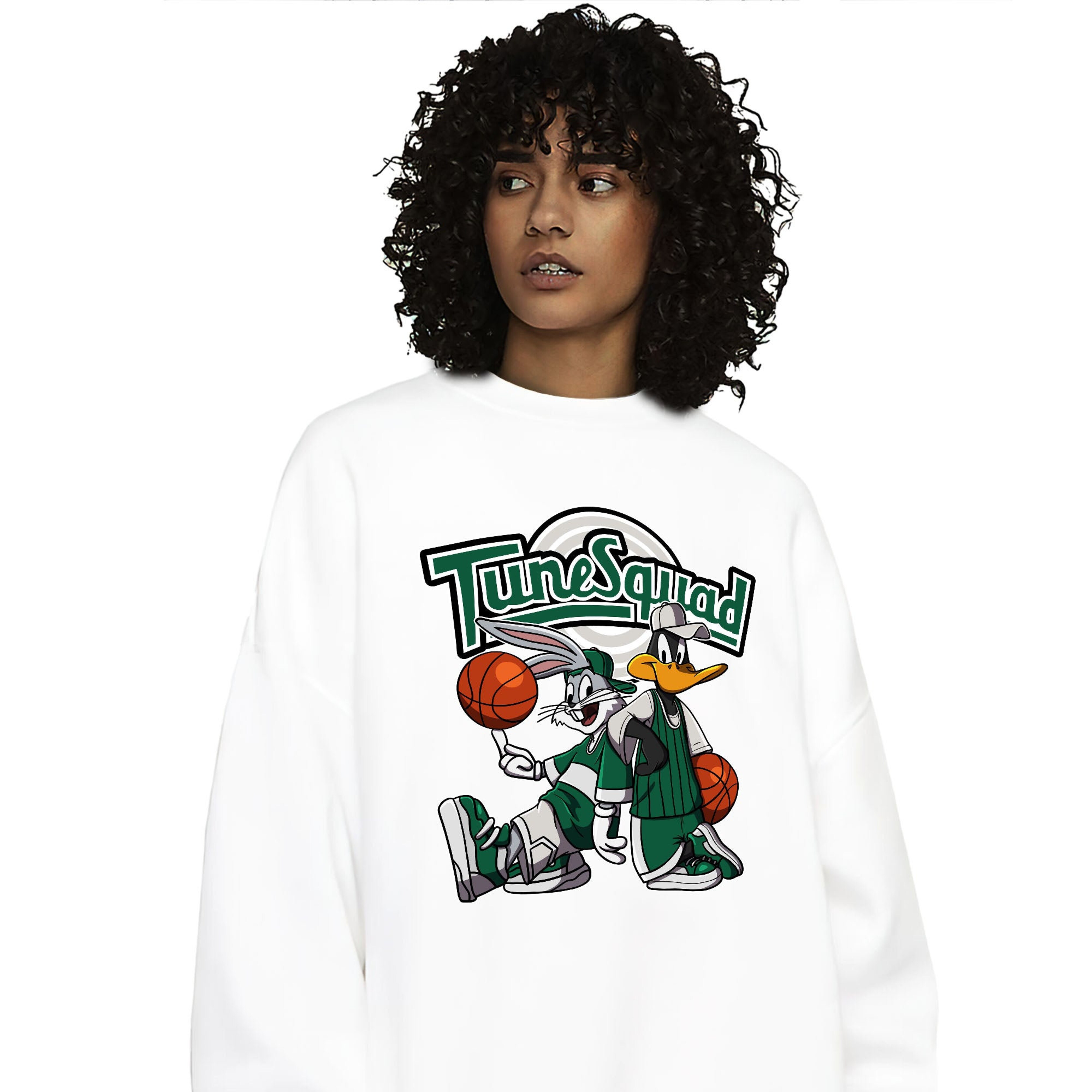 Rabbit And Duck Squad Unisex Sweatshirt Match 4s SB Pine Green