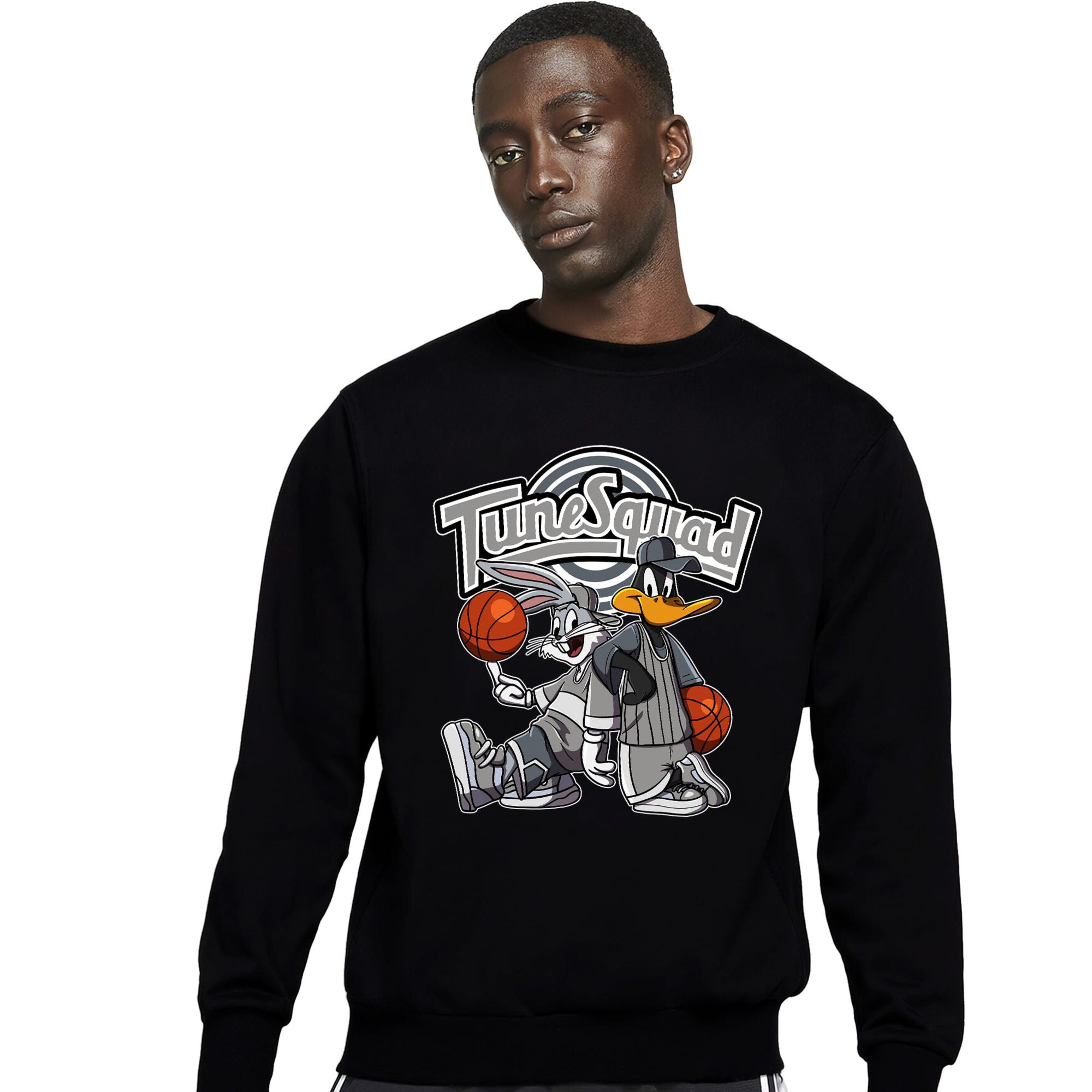 Rabbit And Duck Squad Unisex Sweatshirt Match 6s Cool Grey