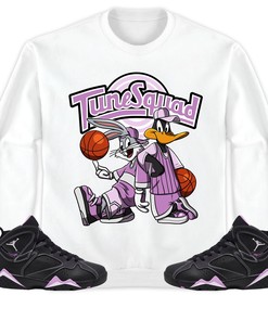 Rabbit And Duck Squad Unisex Sweatshirt Match 7s Barely Grape Lavender