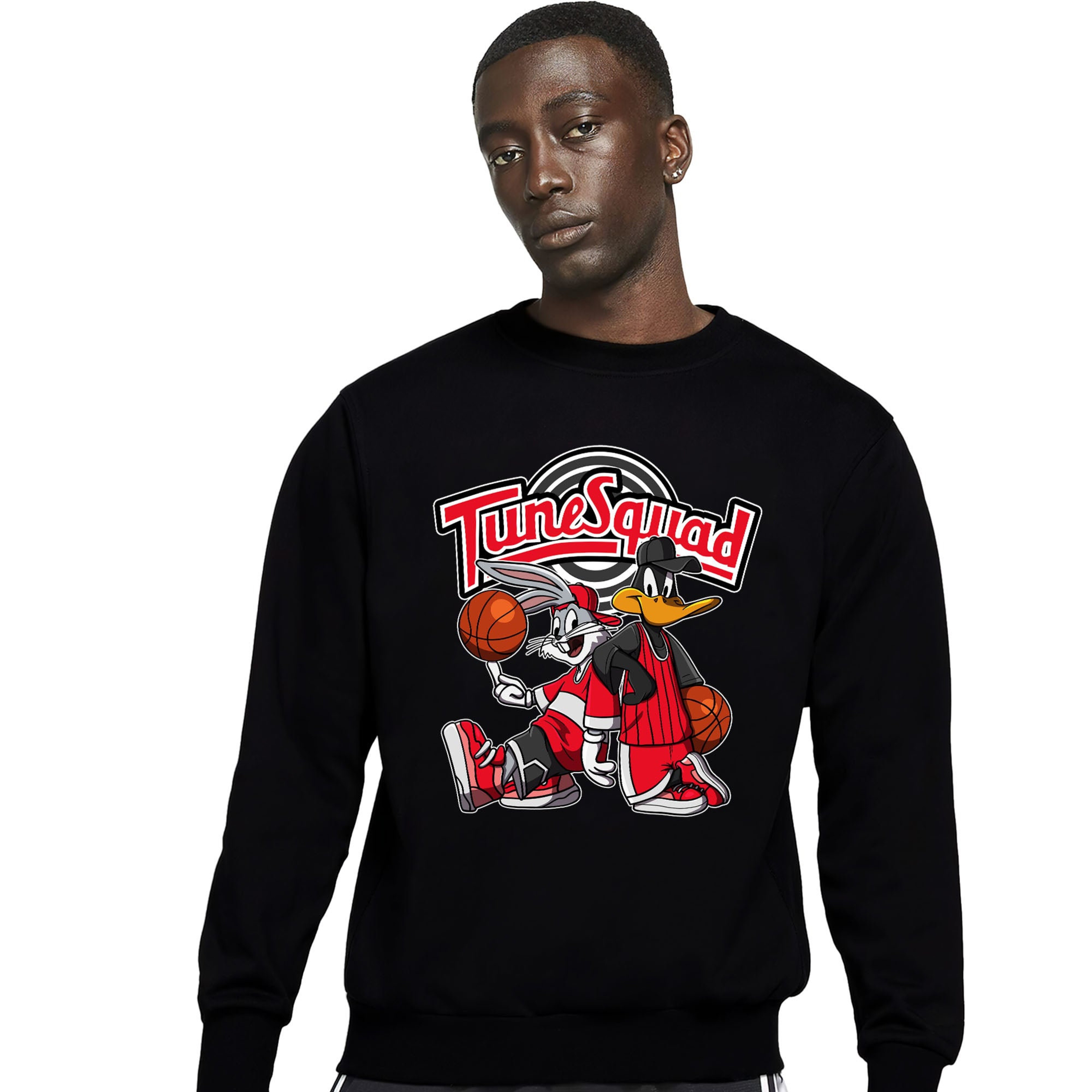 Rabbit And Duck Squad Unisex Sweatshirt Match 9s Retro Chile Red