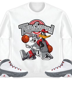 Rabbit And Duck Squad Unisex Sweatshirt Match 9s Retro Fire Red