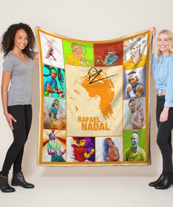Rafael Nadal Signature Quilt Blanket, Perfect Gift for Tennis Lovers and Fans