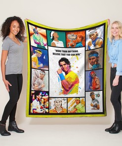 Rafael Nadal Signature Quilt Blanket, Tennis Lovers Home Decor Gift