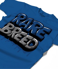 Rare Breed Shirt Match Jordan 1 High OG True Blue Shirt In Color Royal