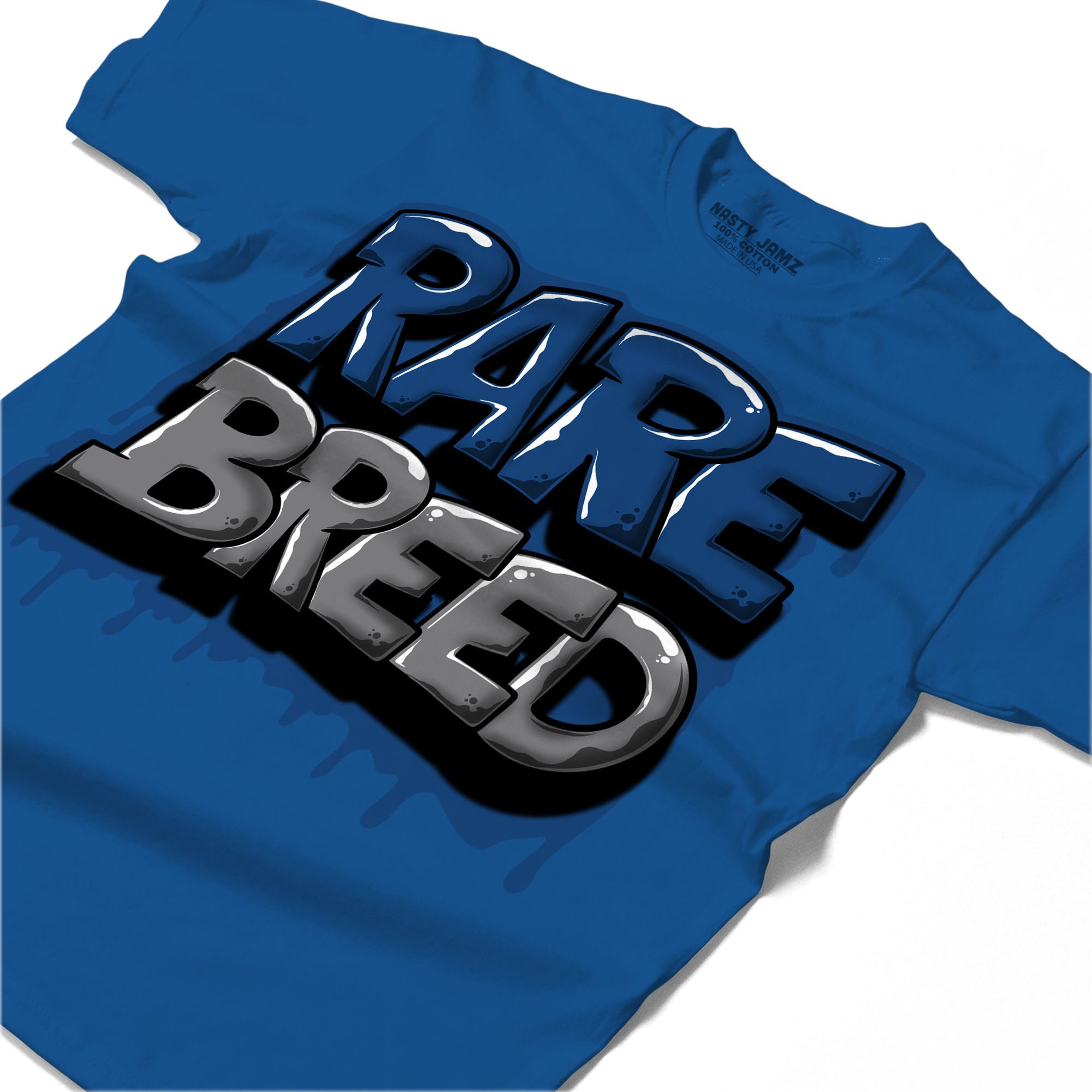 Rare Breed Shirt Match Jordan 1 High OG True Blue Shirt In Color Royal ...