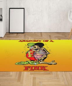 Rat Fink Anatomy Of A Fink Rug Hot Rod Rug for Garage