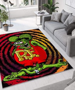 Rat Fink Area Rug Hot Rod Rug for Garage