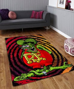 Rat Fink Area Rug Hot Rod Rug for Garage