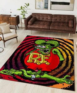 Rat Fink Area Rug Hot Rod Rug for Garage