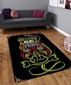 Rat Fink Art Rug Hot Rod Rug for Garage