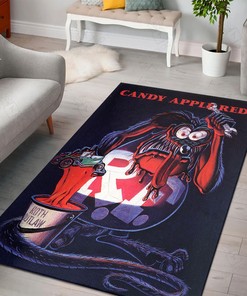 Rat Fink Candy Apple Red Rug Hot Rod Rug for Garage