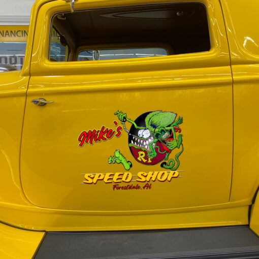 Rat Fink Decals, Rat Fink Sticker, Personalized Rat Rod Door Decals