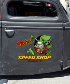 Rat Fink Decals, Rat Fink Sticker, Personalized Rat Rod Door Decals