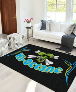 Rat Fink Hi Octane Hot Rod Area Rug Hot Rod Rug for Garage