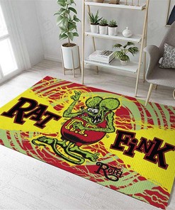 Rat Fink Hot Rod Area Rug Hot Rod Rug for Garage