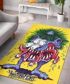 Rat Fink Irresistible Beast Rug Hot Rod Rug for Garage