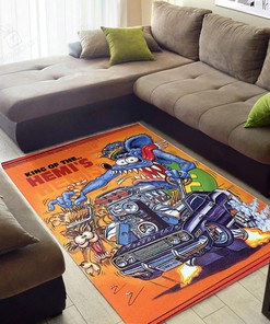 Rat Fink King Of The Hemi's Rat Fink Rug Hot Rod Rug for Garage