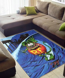 Rat Fink Love To Surf Rug Hot Rod Rug for Garage