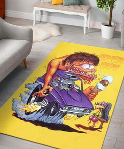 Rat Fink Lover Boy Rat Fink Rug Hot Rod Rug for Garage