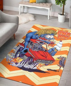 Rat Fink Lover Boy Rug Hot Rod Rug for Garage