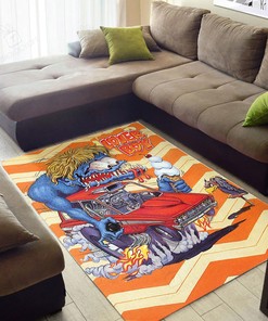 Rat Fink Lover Boy Rug Hot Rod Rug for Garage