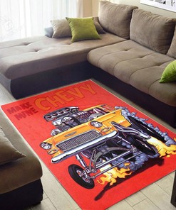 Rat Fink Make Mine Chevy Rat Fink Rug Hot Rod Rug for Garage