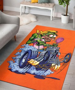 Rat Fink Racing Rat Fink Rug Hot Rod Rug for Garage